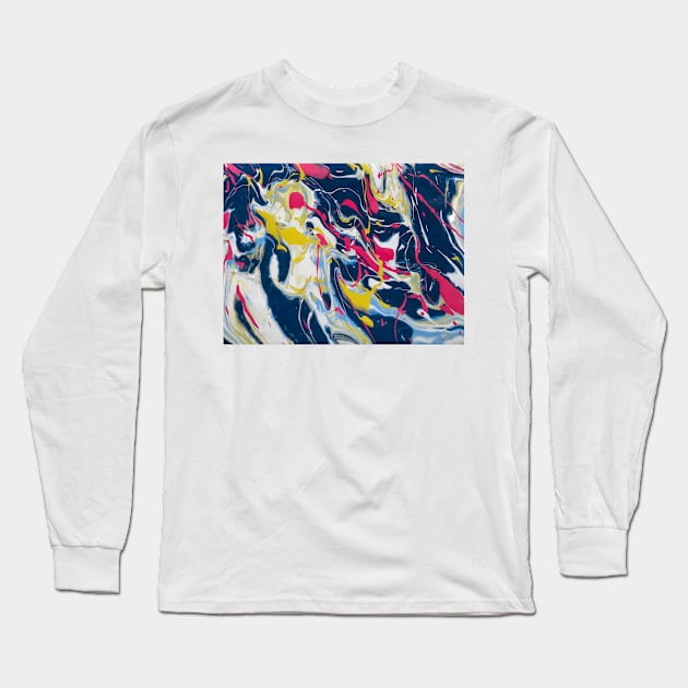 Acrylic Rain Long Sleeve T-Shirt by CriSan